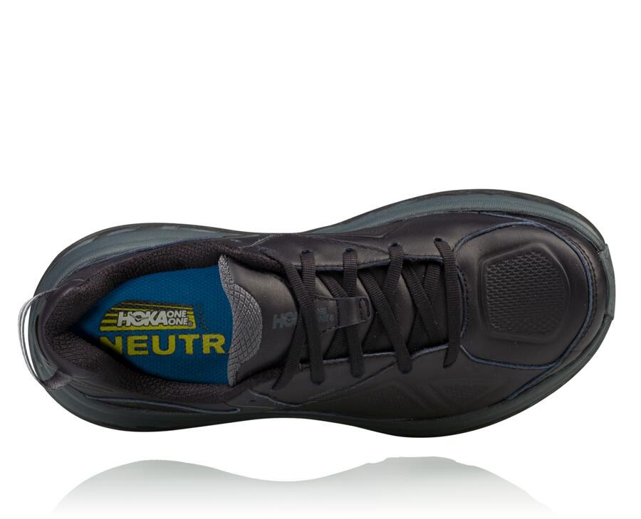 Hoka One One Hardloopschoenen Heren - Bondi Leern - Zwart - WE3792850